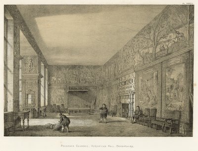 Presence Chamber, Hardwicke Hall, Derbyshire tekijältä Joseph Nash