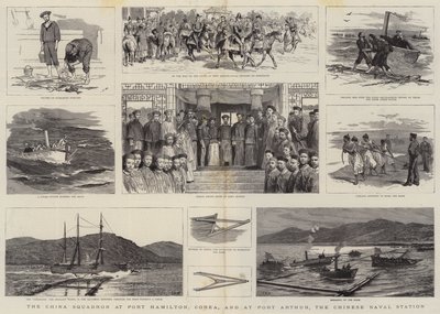 Kiinan laivue Port Hamiltonissa, Koreassa ja Port Arthurissa, Kiinan laivastoasemalla tekijältä Joseph Nash