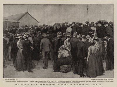 Exodus Johannesburgista, kohtaus Braamfonteinin terminaalissa tekijältä Joseph Nash