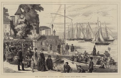 Purjehduskausi, Royal Yacht Club House, Cowes tekijältä Joseph Nash