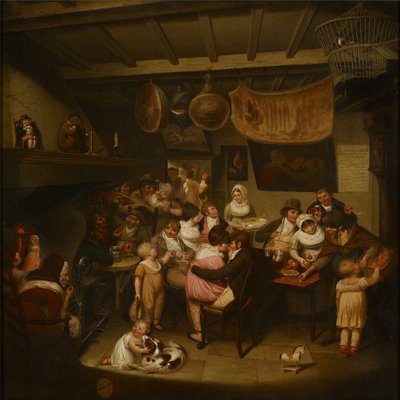 Eccles Wakes: Ale-House Interior (öljy kankaalle) tekijältä Joseph Parry