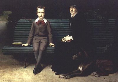 Mme Memssiere ja hänen poikansa tekijältä Joseph-Paul Mesle