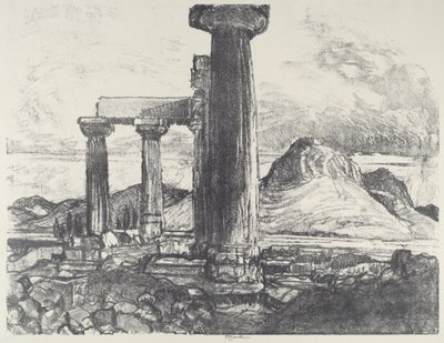 Acro, Korintti Korintista, 1913. tekijältä Joseph Pennell