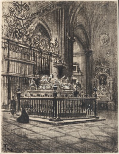 Alcalá, Ximenezin "upea sarkofagi". tekijältä Joseph Pennell