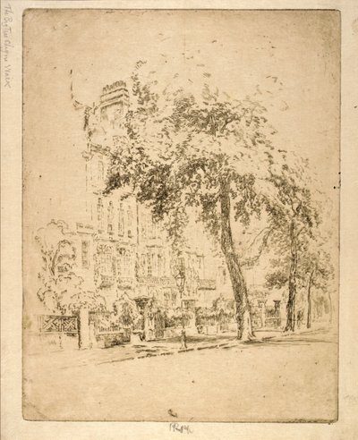 Big Tree-Cheyne Walk tekijältä Joseph Pennell