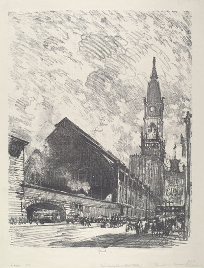 Broad St. Station tekijältä Joseph Pennell
