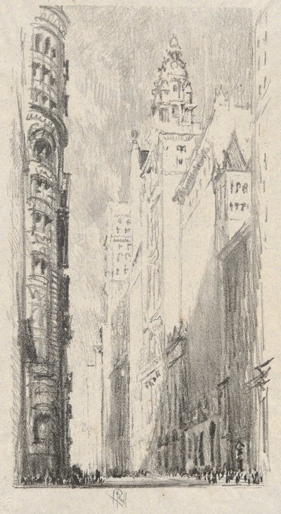 Broadway Towers tekijältä Joseph Pennell