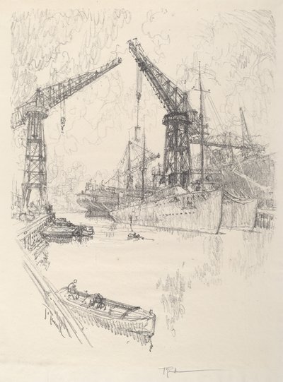 Rakennustuhoajat, 1917. tekijältä Joseph Pennell
