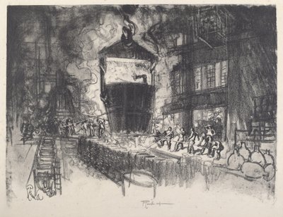 Casting Shells, 1917. tekijältä Joseph Pennell