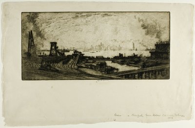 Coal Wharves, Staten Island, nro II tekijältä Joseph Pennell