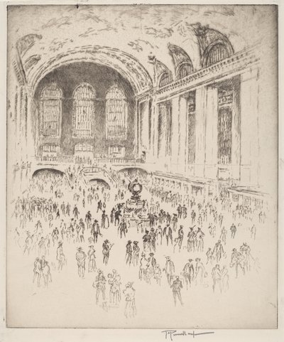 Concourse, Grand Central, New York tekijältä Joseph Pennell