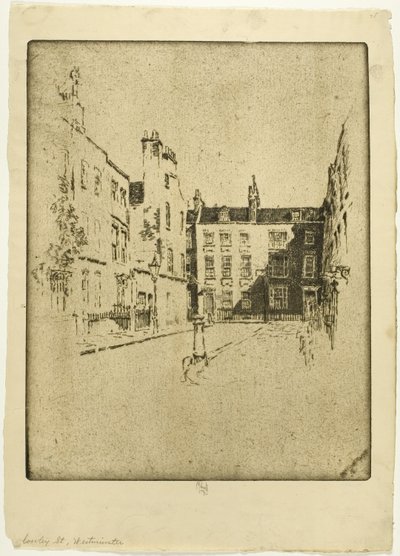 Cowley Street, Westminster tekijältä Joseph Pennell
