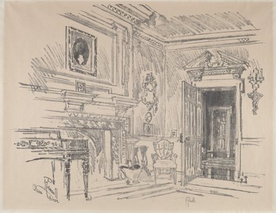 Clivedenin salonki tekijältä Joseph Pennell