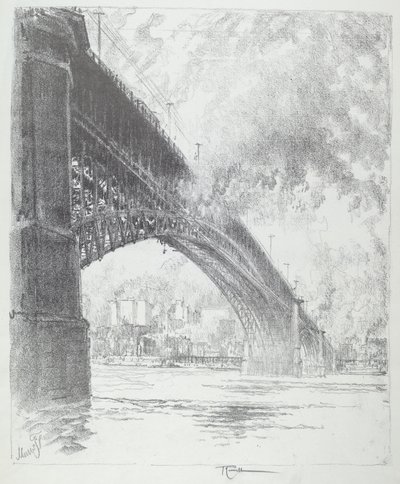 Eads Bridge, St. Louis tekijältä Joseph Pennell