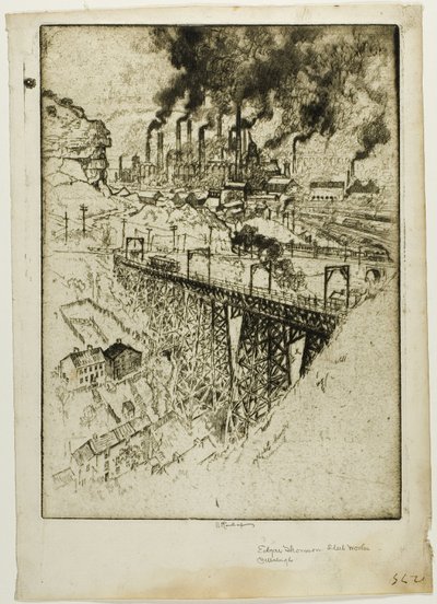 Edgar Thompson Works, Bessemer tekijältä Joseph Pennell