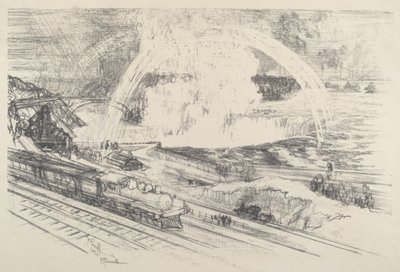 Fallsin asema, Niagara tekijältä Joseph Pennell