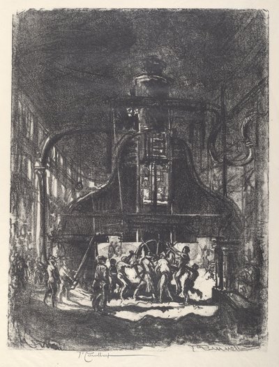 Taonta kuoret, Pyörän orjat, 1917. tekijältä Joseph Pennell