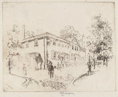 Fourth Street, Meeting House, Philadelphia tekijältä Joseph Pennell