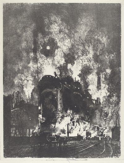 Uunit yöllä, 1916. tekijältä Joseph Pennell