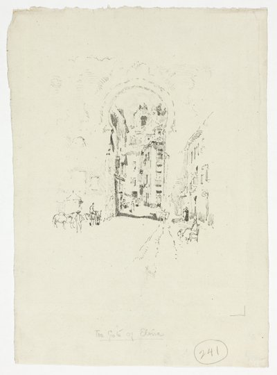 Elviran portti, Granada tekijältä Joseph Pennell
