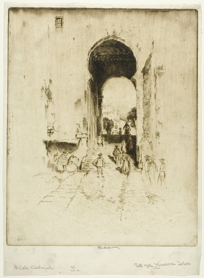 Zocodoverin portti, Toledo tekijältä Joseph Pennell