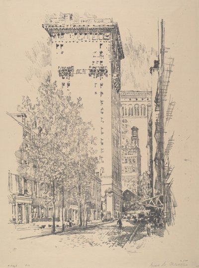 Girard Street, 1912. tekijältä Joseph Pennell