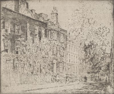 Great College Street, Westminster, 1904. tekijältä Joseph Pennell