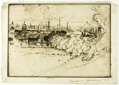 Greenwich Park, nro 1 tekijältä Joseph Pennell