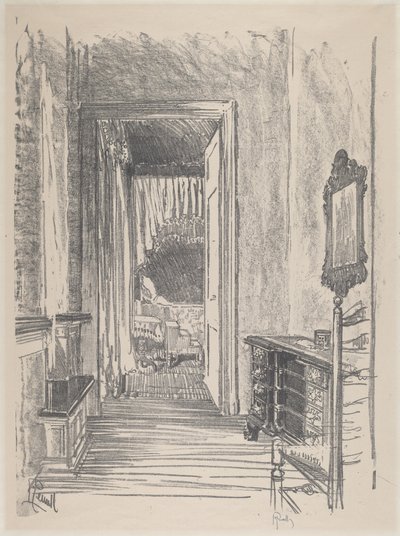 Eteinen makuuhuoneeseen, Stenton, 1912. tekijältä Joseph Pennell