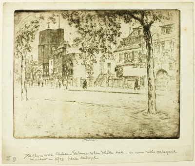 Talo, jossa Whistler kuoli tekijältä Joseph Pennell