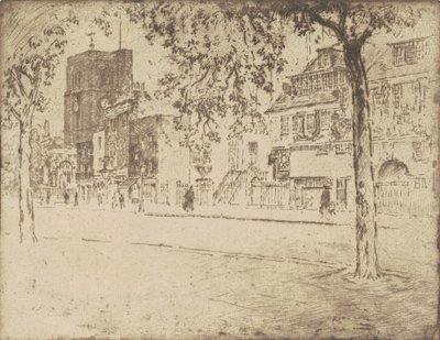 Talo, jossa Whistler kuoli, 1904. tekijältä Joseph Pennell