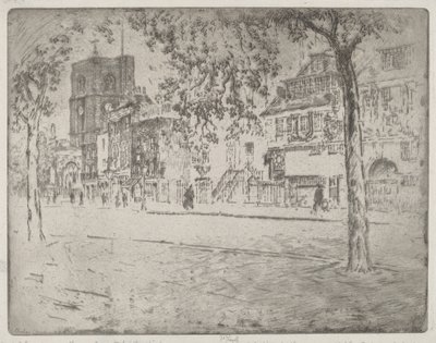 Talo, jossa Whistler kuoli, 1904. tekijältä Joseph Pennell