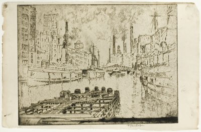 Lake Steamers, Chicago tekijältä Joseph Pennell