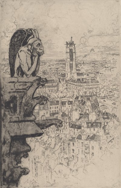 Le Stryge, 1893. tekijältä Joseph Pennell