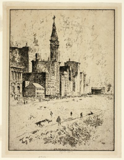 Michigan Avenue, Chicago (The City Dirtyful) finlandès tekijältä Joseph Pennell