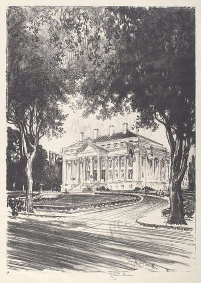 Punaisen Ristin kansallisen päämaja, Washington, 1919. tekijältä Joseph Pennell