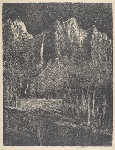 Yosemiten yö, 1912. tekijältä Joseph Pennell
