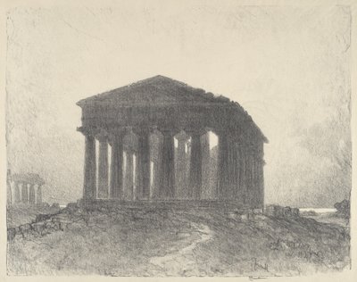 Paestum, ilta tekijältä Joseph Pennell