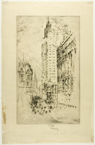 Park Row tekijältä Joseph Pennell
