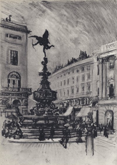 Piccadilly Circus tekijältä Joseph Pennell
