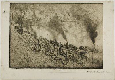 Pittsburgh, No. Ja tekijältä Joseph Pennell