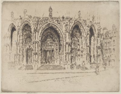 San Macloun kuisti, Rouen tekijältä Joseph Pennell
