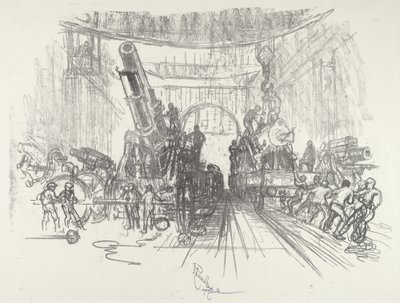 Valmiina sotaan, 1916. tekijältä Joseph Pennell