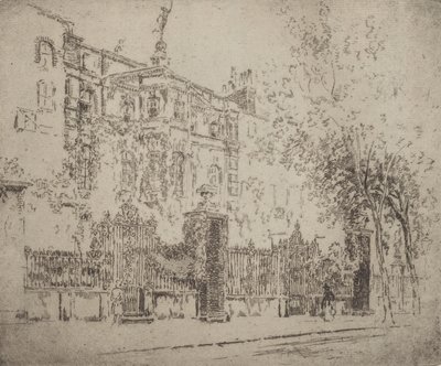 Rossetin talo, 1906. tekijältä Joseph Pennell