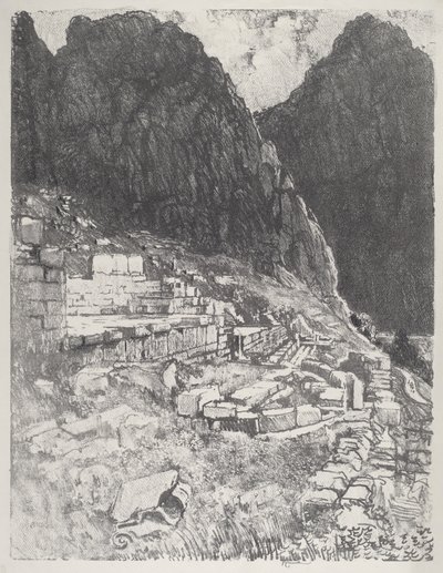 Mahtavien istuimet, Delphi tekijältä Joseph Pennell
