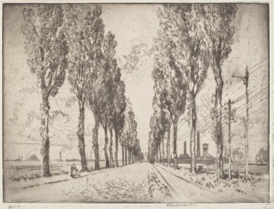 Avenue, Valenciennes tekijältä Joseph Pennell