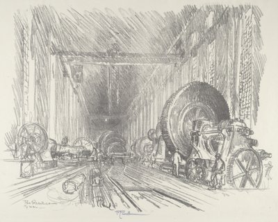Sodan basilika, 1916. tekijältä Joseph Pennell