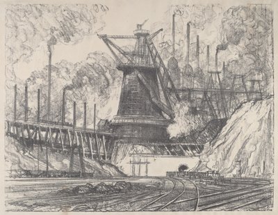 Big Mill, Gary, Indiana tekijältä Joseph Pennell
