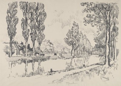 Blanzyn kanava, Ranska, 1911. tekijältä Joseph Pennell
