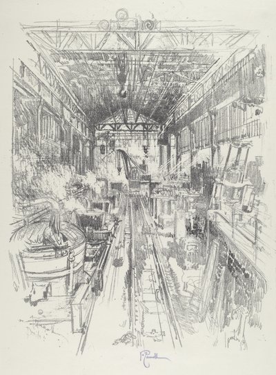 Kattilat, 1916. tekijältä Joseph Pennell